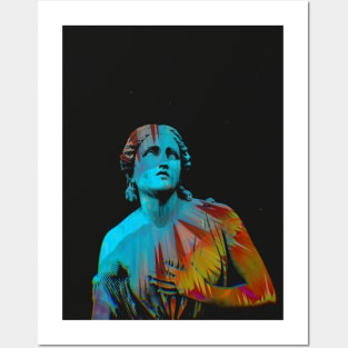 STATUE - Glitch Art Posters and Art